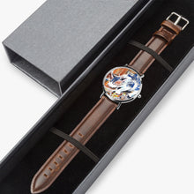 Load image into Gallery viewer, Hot Selling Ultra-Thin Leather Strap Quartz Watch (Silver) - KITTEN DINNER