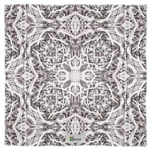 Load image into Gallery viewer, Silk Scarf Wrap - Ice Flower close