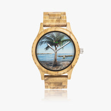 Load image into Gallery viewer, Italian Olive Lumber Wooden Watch - ONE PALM