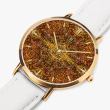 Load image into Gallery viewer, Ultra-Thin Leather Strap Quartz Watch (Rose Gold With Indicators) - GOLD'S CROSS
