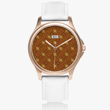 Load image into Gallery viewer, Stylish Classic Leather Strap Quartz Watch (Rose Gold) - GOLDS MATRIX