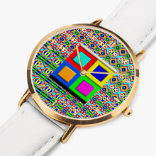 Load image into Gallery viewer, Ultra-Thin Leather Strap Quartz Watch (Rose Gold With Indicators) - NXTOUS QUILTED