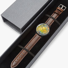 Load image into Gallery viewer, Ultra-Thin Leather Strap Quartz Watch (Black With Indicators) TUBE