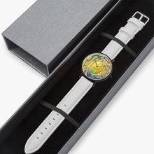 Load image into Gallery viewer, Ultra-Thin Leather Strap Quartz Watch (Black With Indicators) TUBE