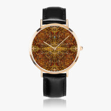 Load image into Gallery viewer, Ultra-Thin Leather Strap Quartz Watch (Rose Gold) GOLD'S CROSS