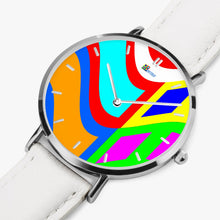 Load image into Gallery viewer, Ultra-Thin Leather Strap Quartz Watch (Silver With Indicators) - A5 WIND