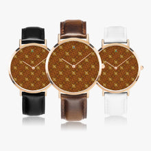 Load image into Gallery viewer, Ultra-Thin Leather Strap Quartz Watch (Rose Gold) - GOLDS MATRIX