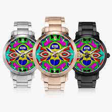 Load image into Gallery viewer, Steel Strap Automatic Watch (With Indicators) - A14 FLAME