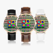 Load image into Gallery viewer, Ultra-Thin Leather Strap Quartz Watch (Rose Gold With Indicators) - NXTOUS QUILTED