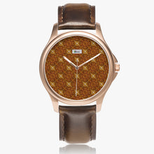 Load image into Gallery viewer, Stylish Classic Leather Strap Quartz Watch (Rose Gold) - GOLDS MATRIX