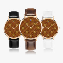 Load image into Gallery viewer, Ultra-Thin Leather Strap Quartz Watch (Rose Gold) - Gold's Diamond