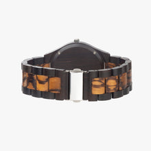 Load image into Gallery viewer, Indian Ebony Wooden Watch - GOLDS MATRIX