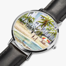 Load image into Gallery viewer, Ultra-Thin Leather Strap Quartz Watch (Silver) - EAST SAN JUAN