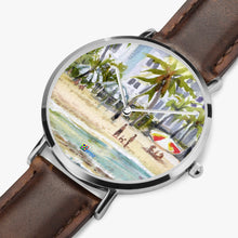 Load image into Gallery viewer, Ultra-Thin Leather Strap Quartz Watch (Silver) - EAST SAN JUAN