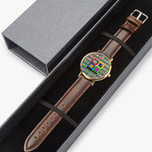 Load image into Gallery viewer, Ultra-Thin Leather Strap Quartz Watch (Rose Gold With Indicators) - NXTOUS QUILTED