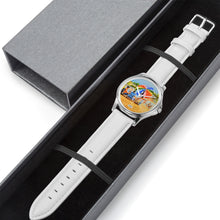 Load image into Gallery viewer, Stylish Classic Leather Strap Quartz Watch (Silver) - Beach Umbrella