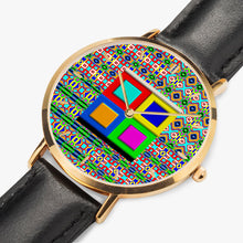 Load image into Gallery viewer, Ultra-Thin Leather Strap Quartz Watch (Rose Gold With Indicators) - NXTOUS QUILTED