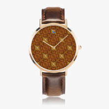 Load image into Gallery viewer, Ultra-Thin Leather Strap Quartz Watch (Rose Gold) - Gold's Diamond