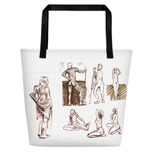 Load image into Gallery viewer, TOTE & BEACH BAG - QUICK SKETCH