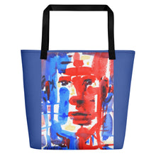 Load image into Gallery viewer, TOTE & BEACH BAG - FACE TIME