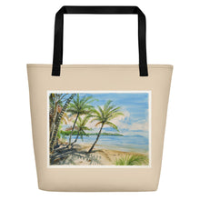 Load image into Gallery viewer, TOTE & BEACH BAG - THREE PALMS BEACH
