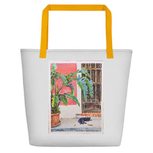 Load image into Gallery viewer, TOTE & BEACH BAG - CAT & DOOR