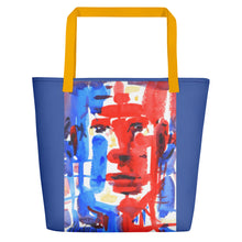 Load image into Gallery viewer, TOTE & BEACH BAG - FACE TIME