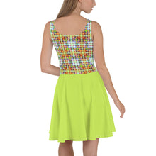 Load image into Gallery viewer, Skater Dress- CITY LIGHTS-GREEN