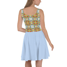 Load image into Gallery viewer, Skater Dress- CITY LIGHTS-V2-BLUE
