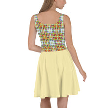 Load image into Gallery viewer, Skater Dress- CITY LIGHTS-V3-YELLOW