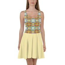 Load image into Gallery viewer, Skater Dress- CITY LIGHTS-V3-YELLOW