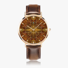 Load image into Gallery viewer, Ultra-Thin Leather Strap Quartz Watch (Rose Gold With Indicators) - GOLD'S CROSS