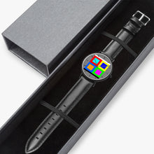 Load image into Gallery viewer, Thin Leather Strap Quartz Watch (Black With Indicators) - A1 NXTOUS SQ