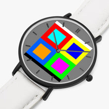 Load image into Gallery viewer, Thin Leather Strap Quartz Watch (Black With Indicators) - A1 NXTOUS SQ