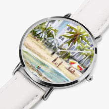 Load image into Gallery viewer, Ultra-Thin Leather Strap Quartz Watch (Silver) - EAST SAN JUAN