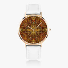Load image into Gallery viewer, Ultra-Thin Leather Strap Quartz Watch (Rose Gold) GOLD'S CROSS