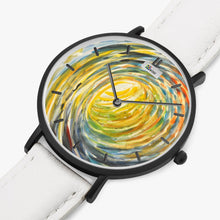 Load image into Gallery viewer, Ultra-Thin Leather Strap Quartz Watch (Black With Indicators) TUBE