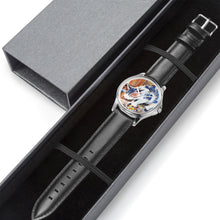 Load image into Gallery viewer, Stylish Classic Leather Strap Quartz Watch (Silver) KITTEN DINNER