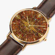 Load image into Gallery viewer, Ultra-Thin Leather Strap Quartz Watch (Rose Gold With Indicators) - GOLD'S CROSS