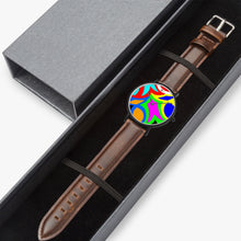 Load image into Gallery viewer, Ultra-Thin Leather Strap Quartz Watch (Black) - A14 FLAME