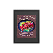 Load image into Gallery viewer, Framed poster - HAPPY BIRTHDAY MOM