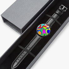 Load image into Gallery viewer, Ultra-Thin Leather Strap Quartz Watch (Black) - A14 FLAME