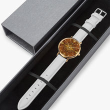 Load image into Gallery viewer, Ultra-Thin Leather Strap Quartz Watch (Rose Gold With Indicators) - GOLD'S CROSS