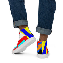Load image into Gallery viewer, Men’s high top canvas shoes- SQ13-S1 - POD