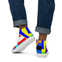 Load image into Gallery viewer, Men’s high top canvas shoes- SQ13-V1 - POD