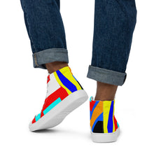 Load image into Gallery viewer, Men’s high top canvas shoes- SQ14-S1 - FLAMES