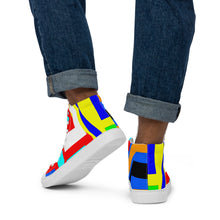 Load image into Gallery viewer, Men’s high top canvas shoes- SQ14-V1 - FLAMES
