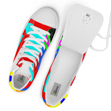 Load image into Gallery viewer, Men’s high top canvas shoes- SQ14-S1 - FLAMES