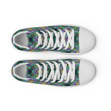 Load image into Gallery viewer, Men’s high top canvas shoes - PILLAR GREENYELLOW