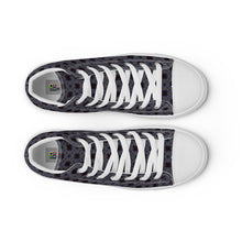 Load image into Gallery viewer, Men’s high top canvas shoes - CHOCOLATE BLUEBERRIES